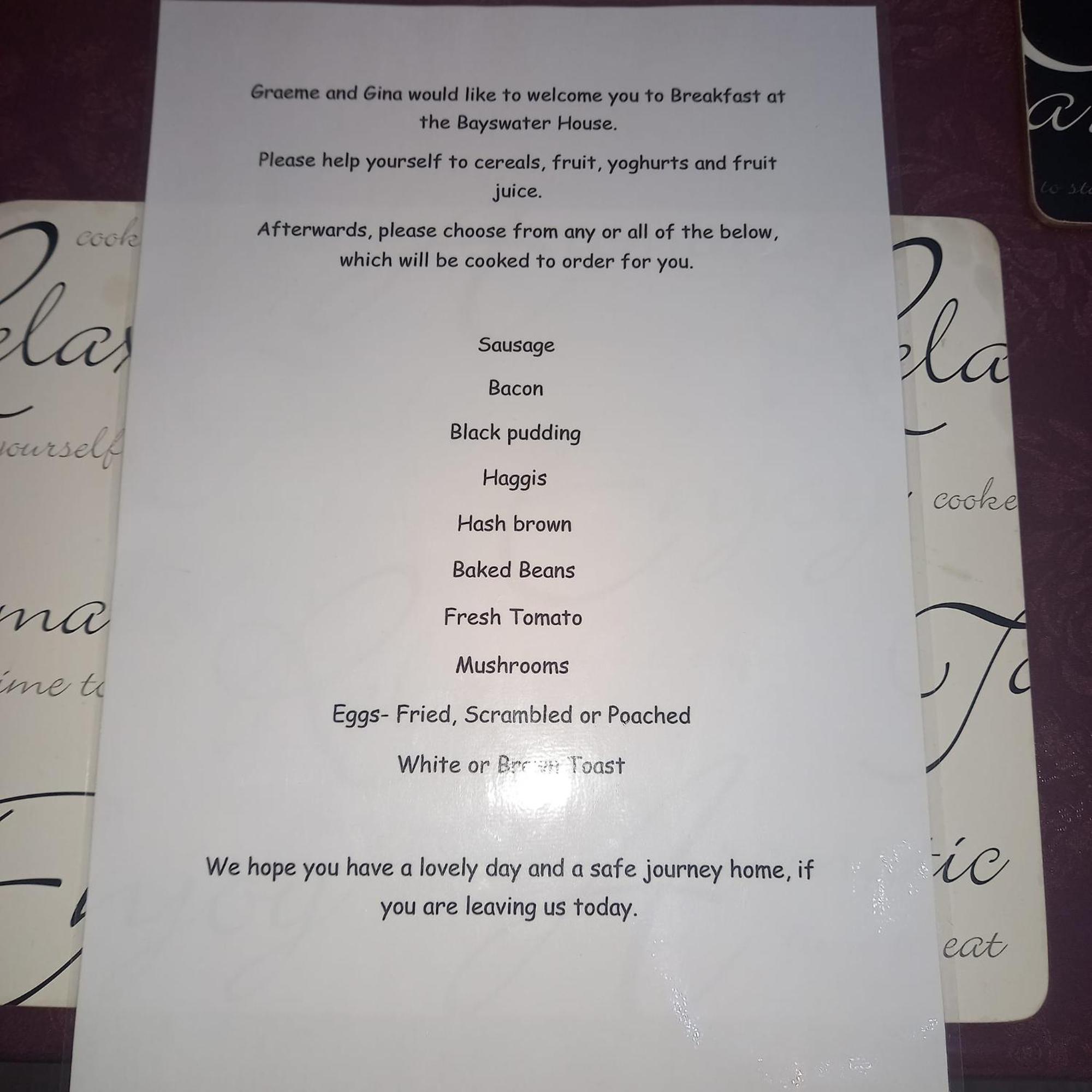 Bayswater House Bed & Breakfast Blackpool