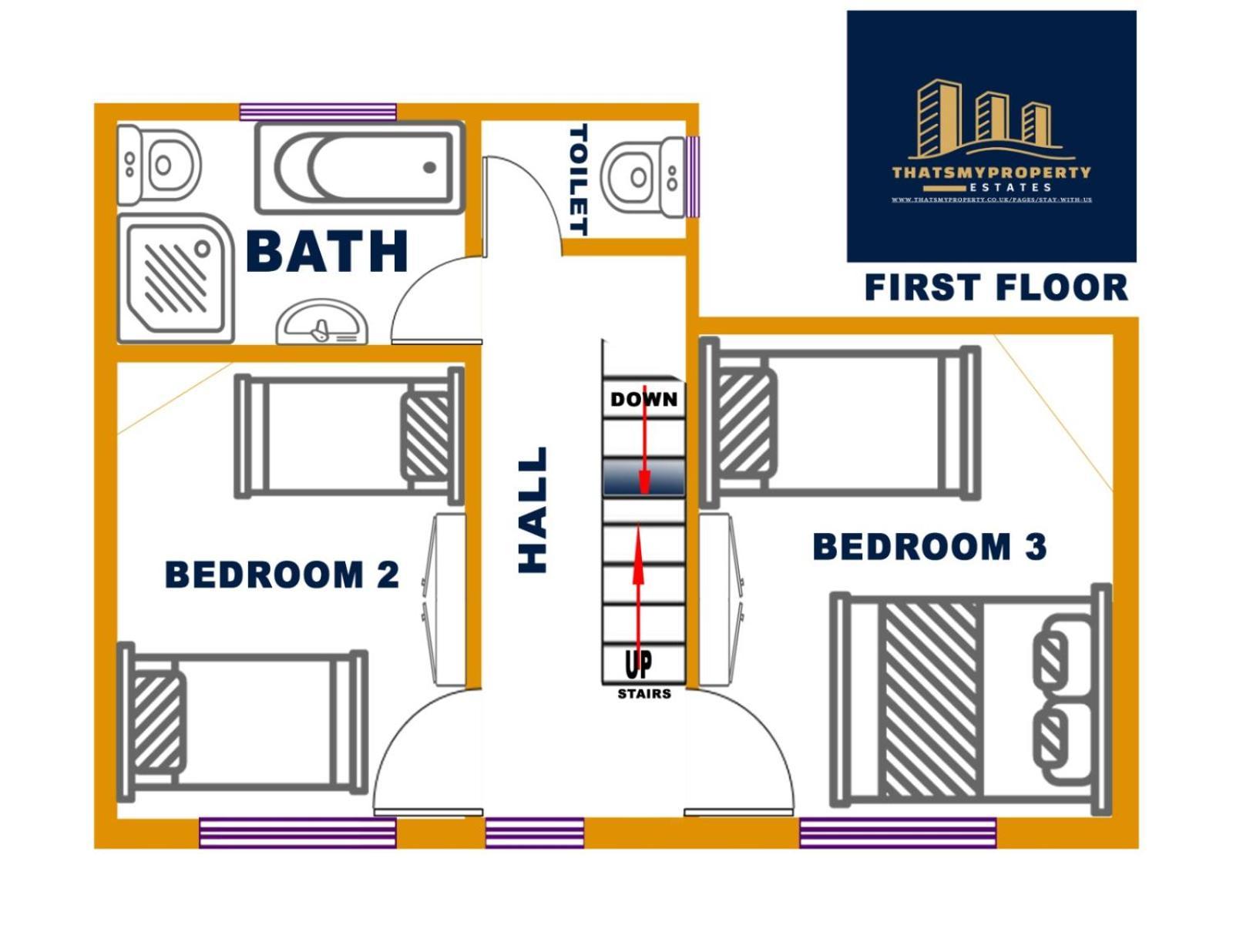 Spacious 6-bedroom In Bedes, *